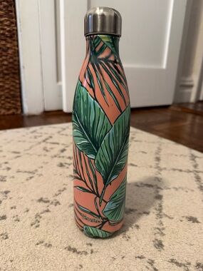 Swell Stainless Steel Tropical Leaf Insulated Bottle